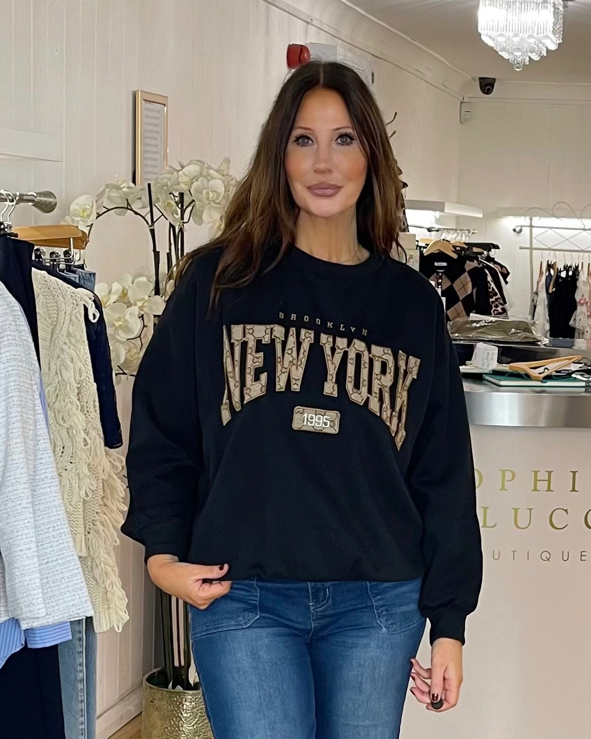 New York Sweatshirt Black