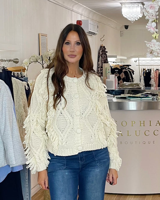 Chunky Cardigan Cream