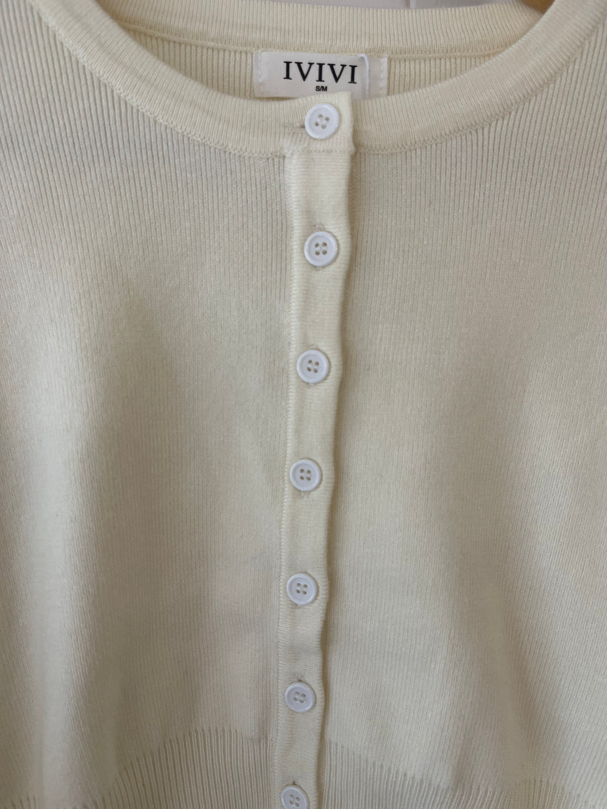 Fitted Cardigan With Statement Sleeve